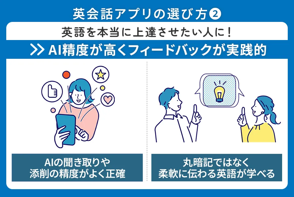 英会話アプリの選び方②